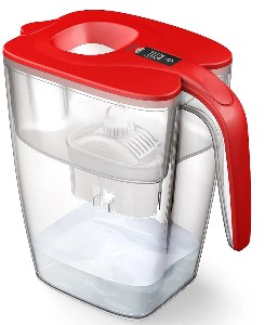 Laica XXL Milano filtrační konvice, červená objem 3,7 l